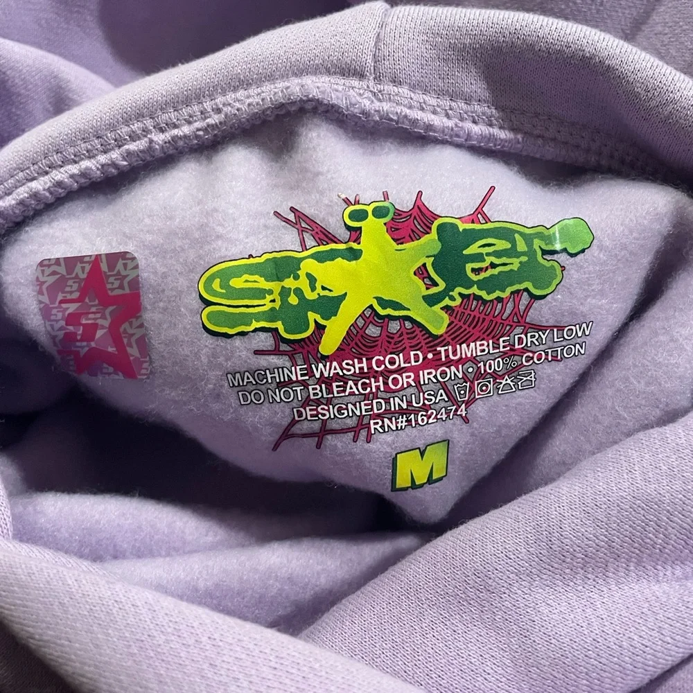 Purple Acai Sp5der Hoodie - Picture 3 of 3